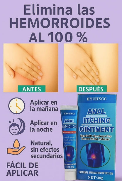 Elimina las Hemorroides al 100%